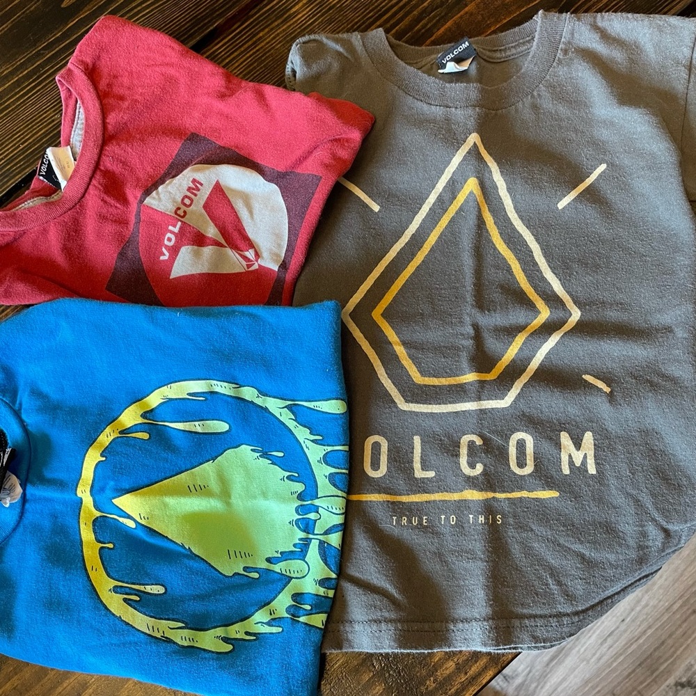 Lot of 3 Boys’ Volcom Shirts